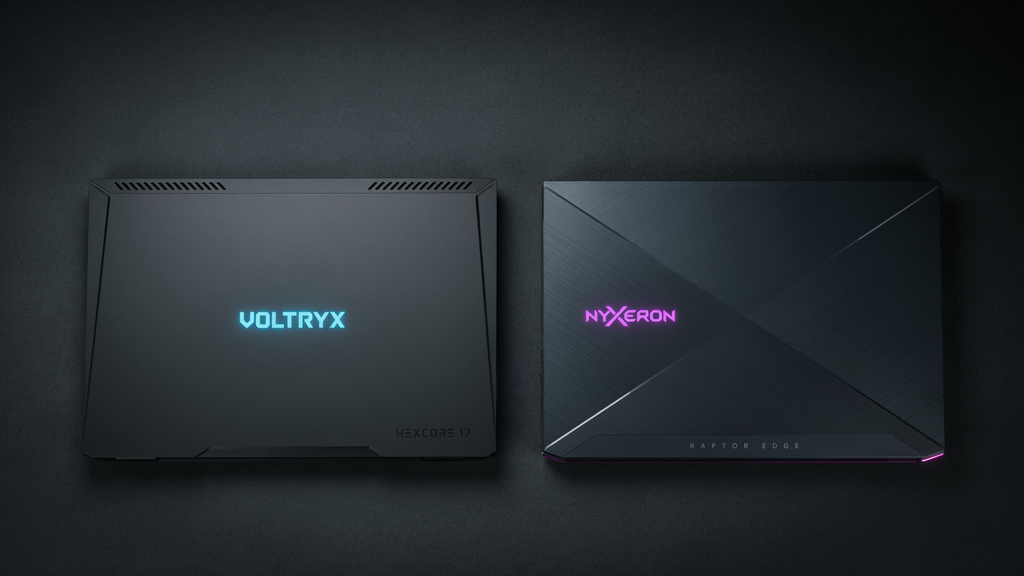 Comparação visual do design externo dos dois notebooks