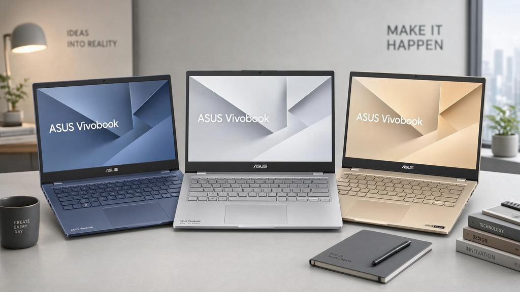 Diferentes opções de cores do Asus Vivobook 15